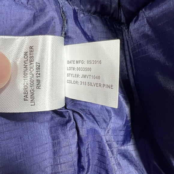 Johnnie-O Prep-Formance Full Zip Vest Men’s Size Large Green Blue JMVT1040 - Picture 8 of 9